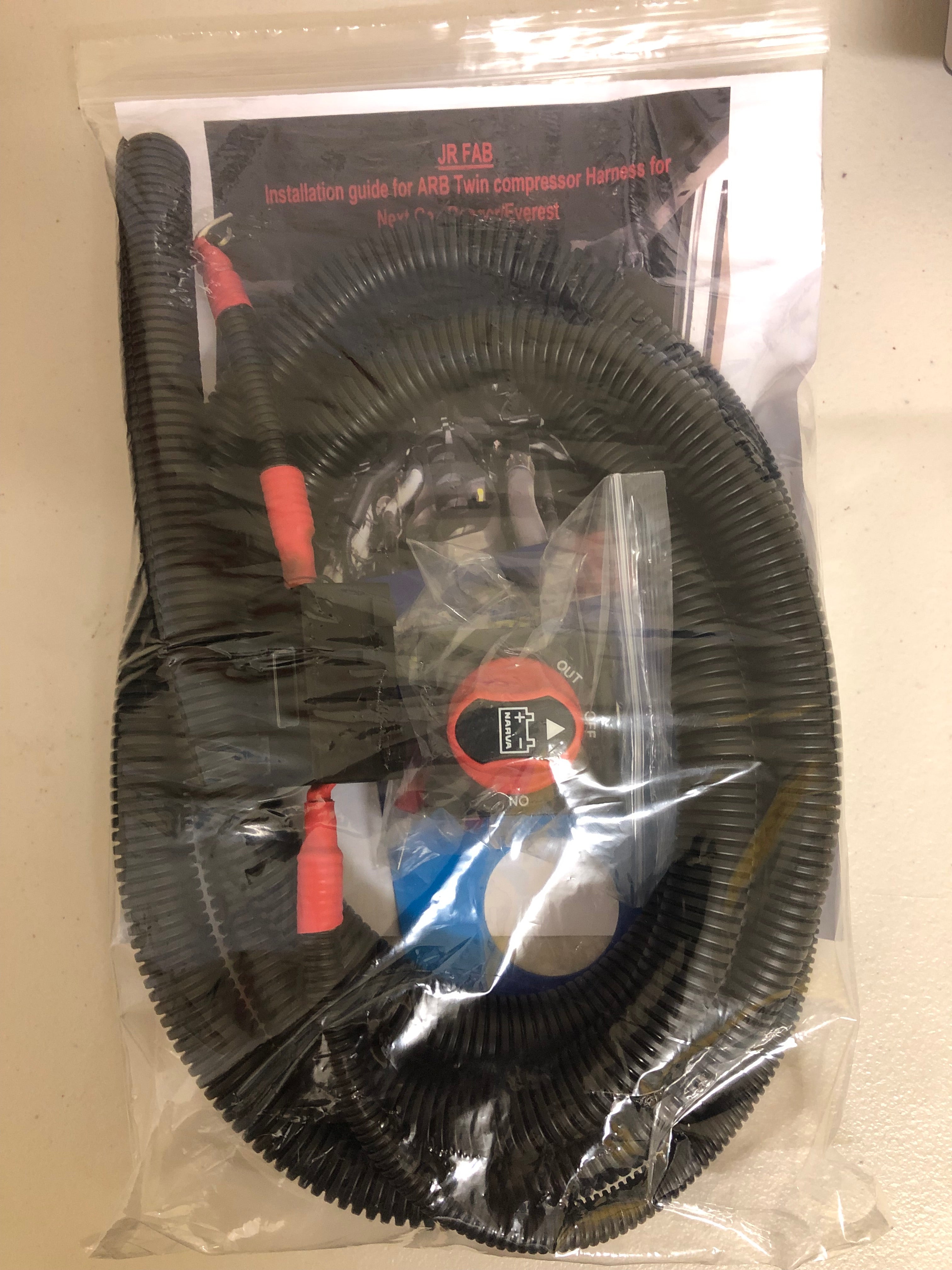 ARB twin compressor harness to fit Next gen ranger / everest – JR FAB